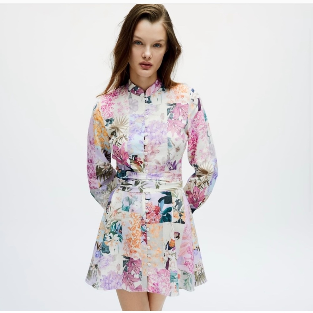Zara Fit & Flare Mini Dress